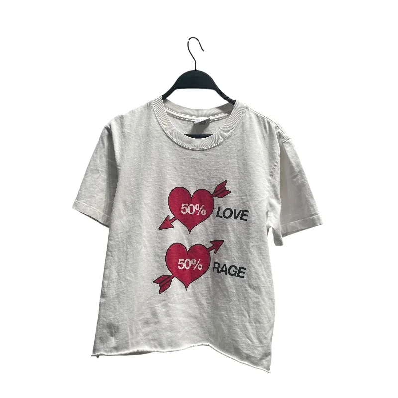 Vaquera/T-Shirt/S/Cotton/WHT/50% Love 50% Rage Tee