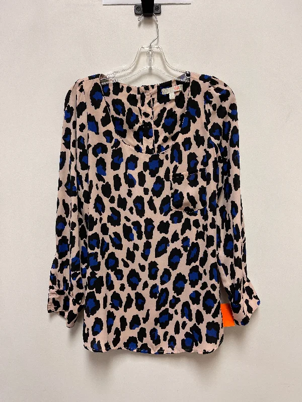 Top Long Sleeve By Gianni Bini In Animal Print, Size: S