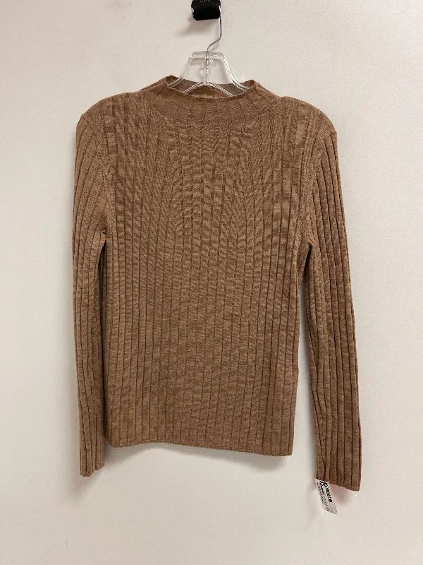 Top Long Sleeve By Banana Republic In Brown, Size: S