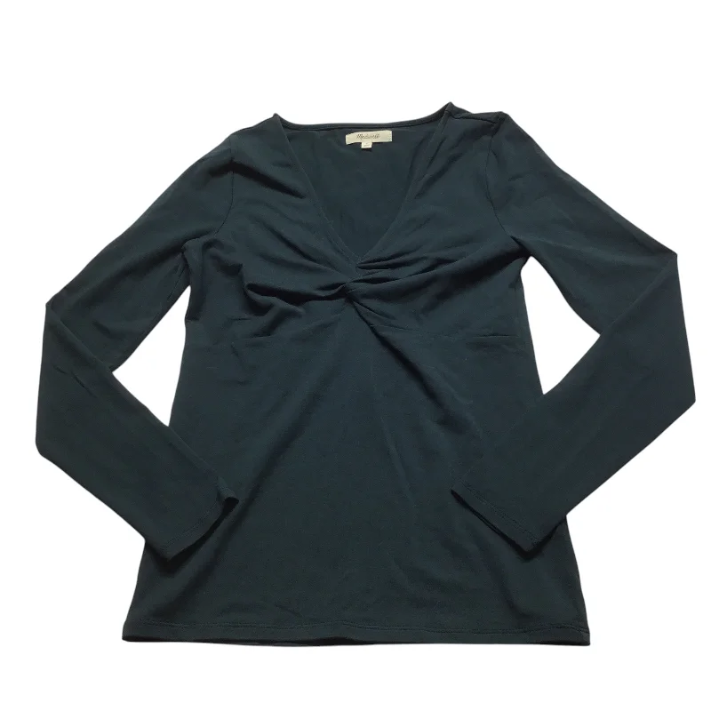 Top Long Sleeve By Madewell In Green, Size: S