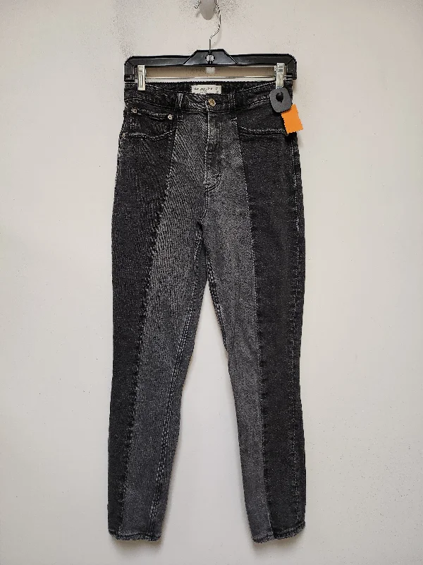 Jeans Skinny By Abercrombie And Fitch In Grey Denim, Size: 2