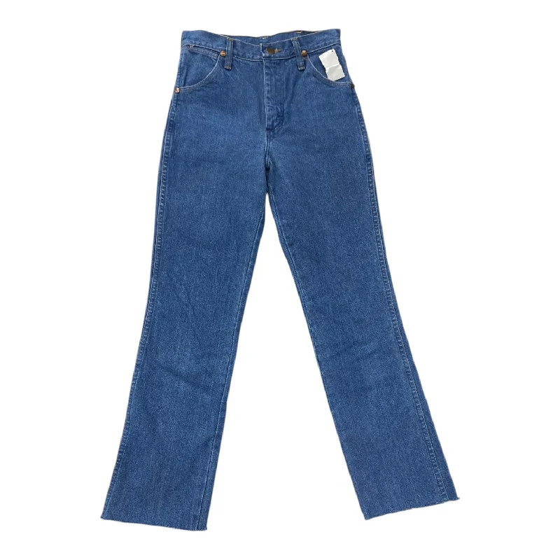 Jeans Straight By Wrangler In Denim Blue, Size: 4