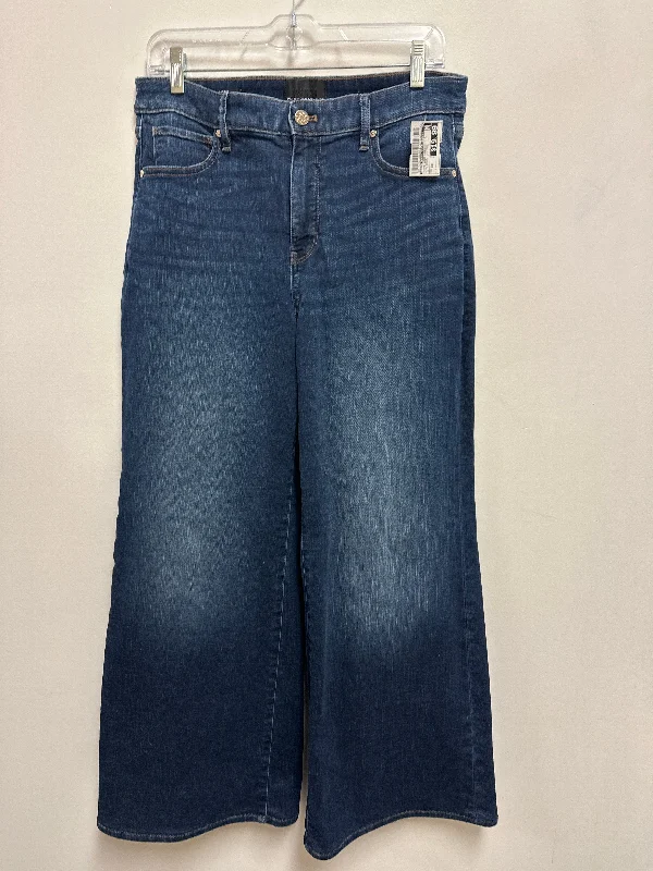 Jeans Wide Leg By White House Black Market In Blue Denim, Size: 10