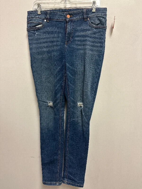 Jeans Skinny By White House Black Market In Blue Denim, Size: 10