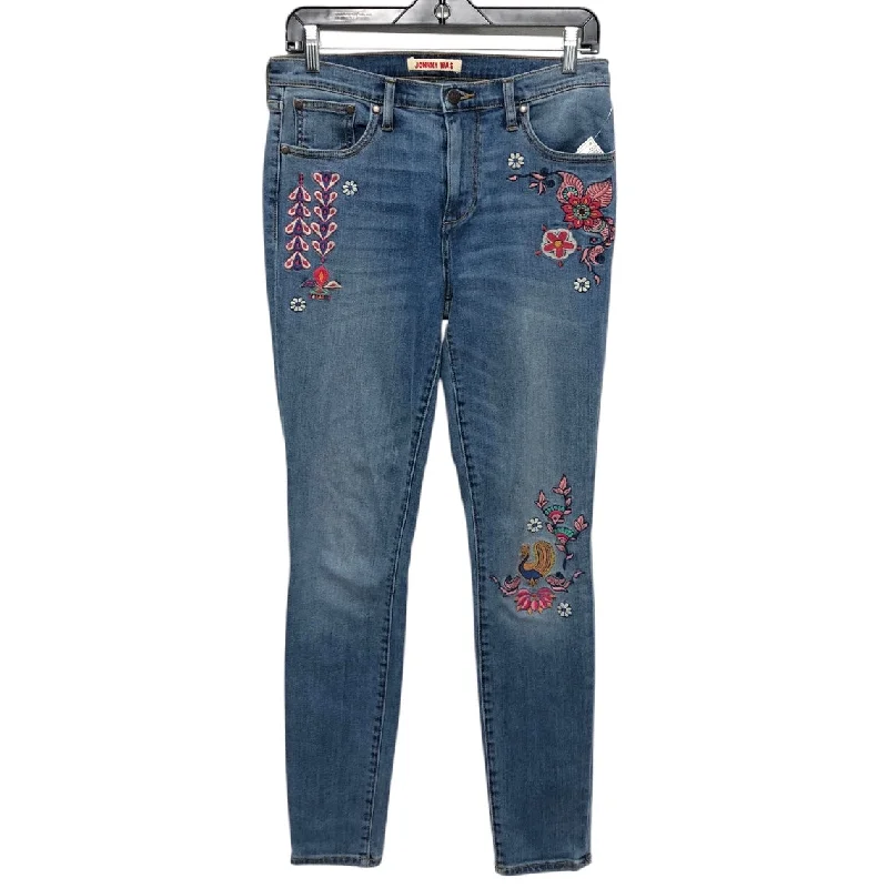 Jeans Skinny By Johnny Was In Blue Denim, Size:4