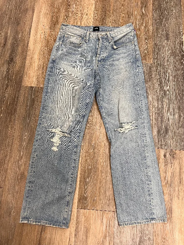 Jeans Straight By Edwin In Blue Denim, Size: 2/26