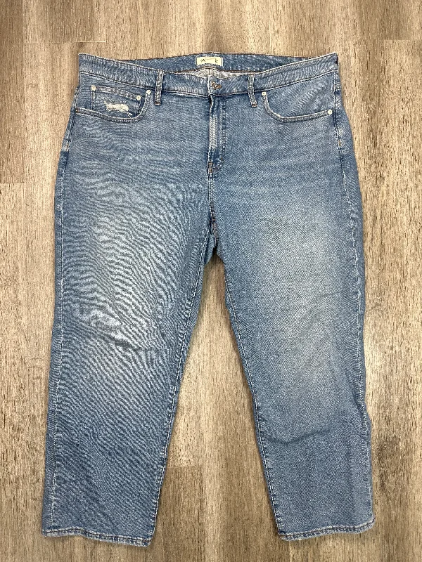 Jeans Cropped By Madewell In Blue Denim, Size: 20