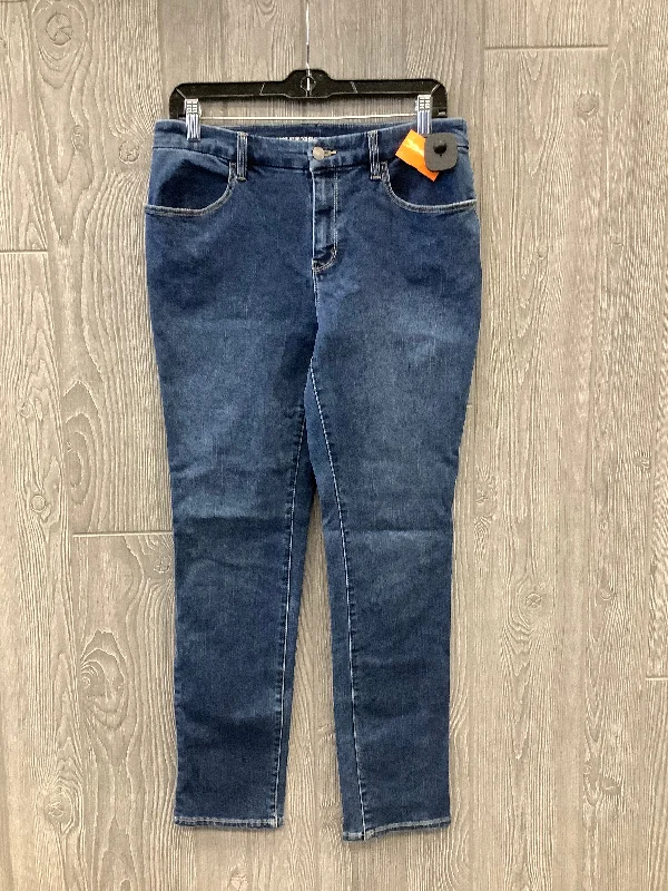 Jeans Straight By Chicos In Blue, Size: 4