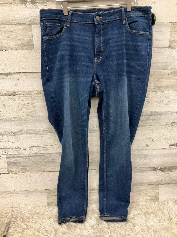 Jeans Straight By Old Navy In Blue Denim, Size: 18