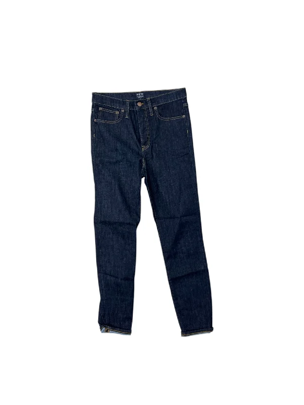 Jeans Skinny By J. Crew In Blue Denim, Size: 4