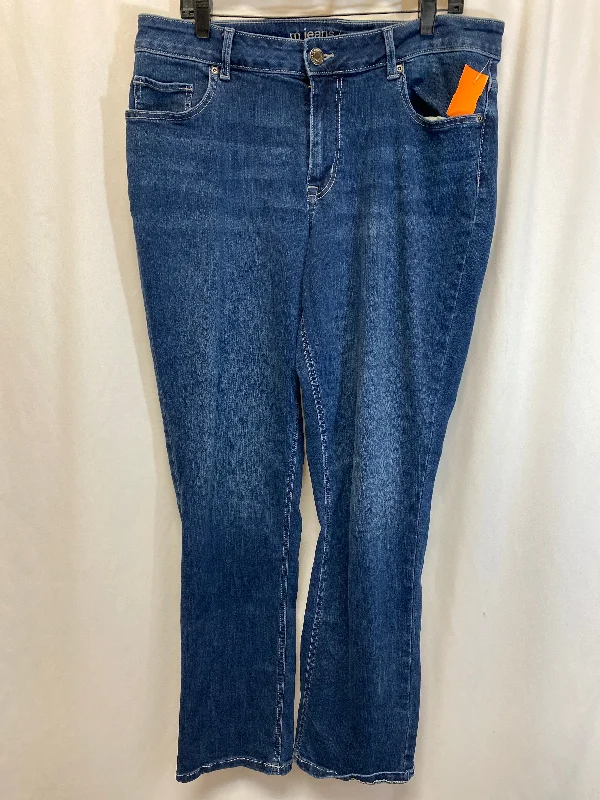 Jeans Straight By Maurices In Blue Denim, Size: 16l