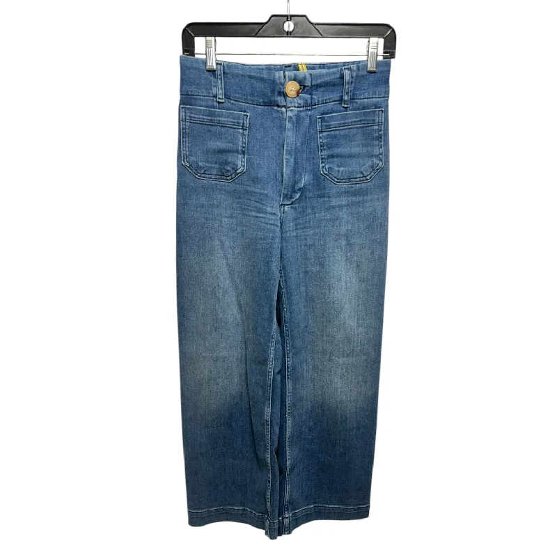 Jeans Wide Leg By Maeve In Blue Denim, Size: 0