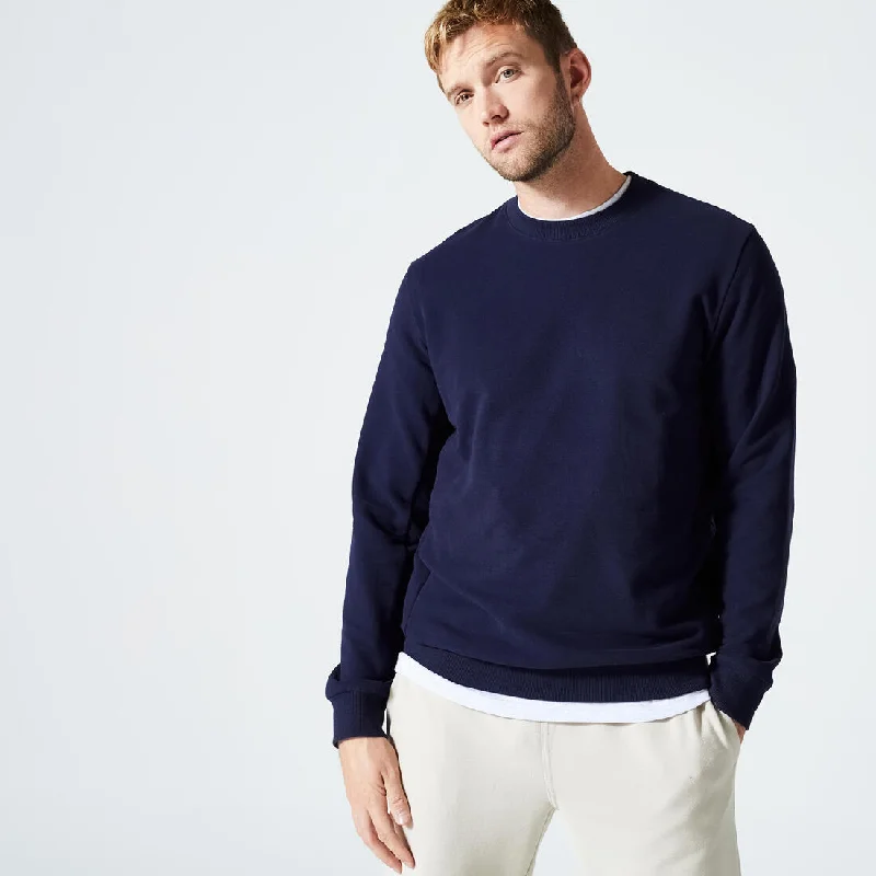 Men's Fitness Sweatshirt 100 - Dark Blue