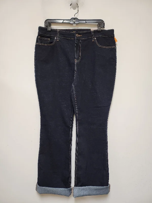 Jeans Boot Cut By Chicos In Blue Denim, Size: 12