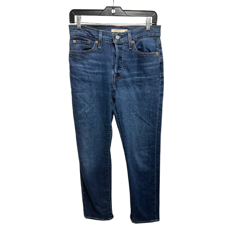 Wedgie Jeans Straight By Levis In Blue Denim, Size: 6