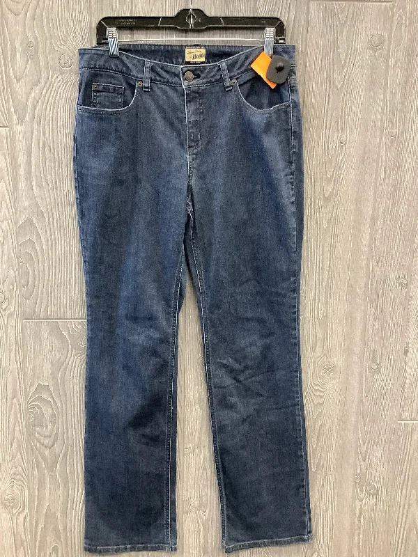 Jeans Straight By Bass In Blue Denim, Size: 10