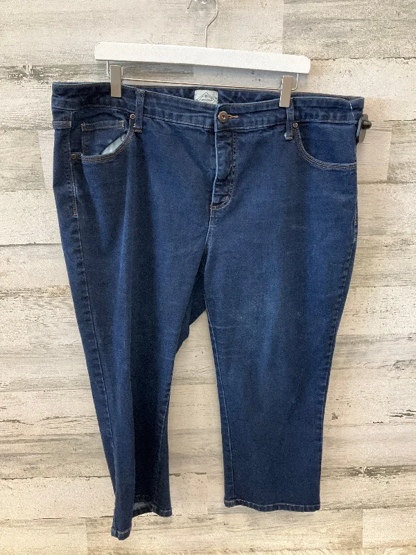 Jeans Cropped By St Johns Bay In Blue, Size: 20