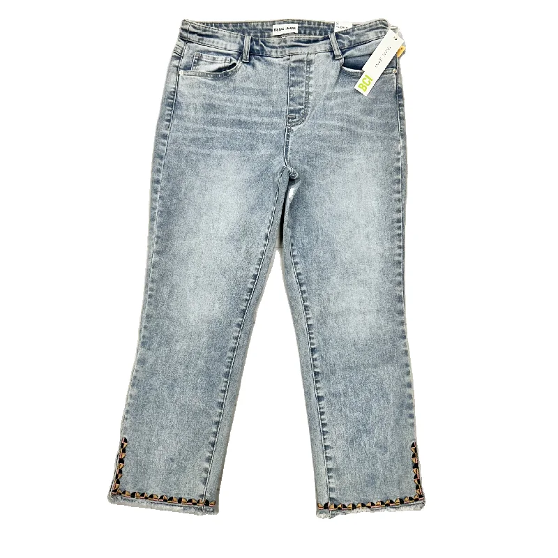 Jeans Straight By Tribal In Blue Denim, Size: 10