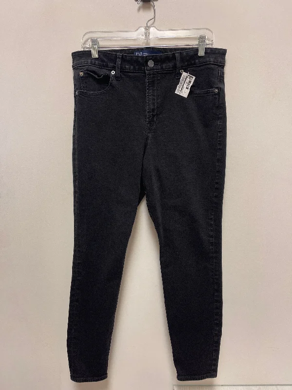 Jeans Skinny By Gap In Black, Size: 14