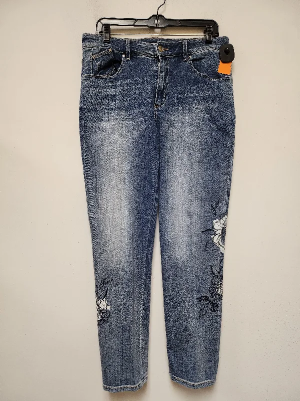 Jeans Boyfriend By Chicos In Blue Denim, Size: 6