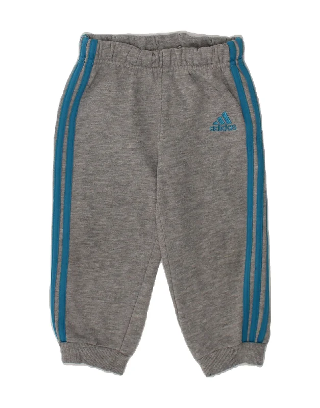 ADIDAS Baby Boys Joggers Tracksuit Trousers 9-12 Months  Grey