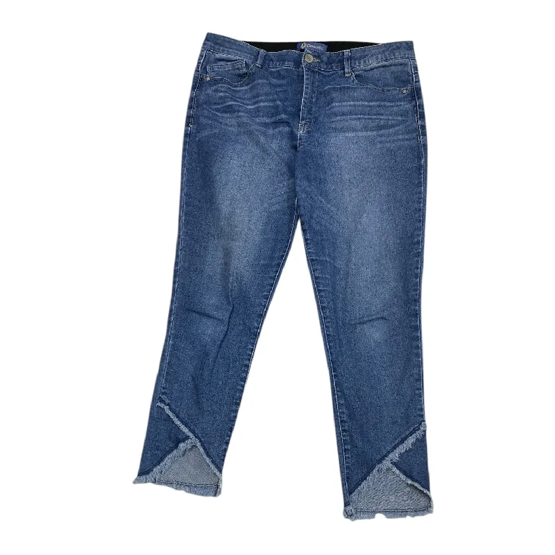 Jeans Straight By Democracy In Blue Denim, Size: 14