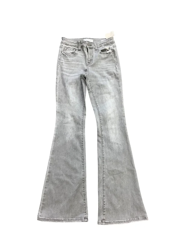 Jeans Flared By Flying Monkey In Grey, Size: 10