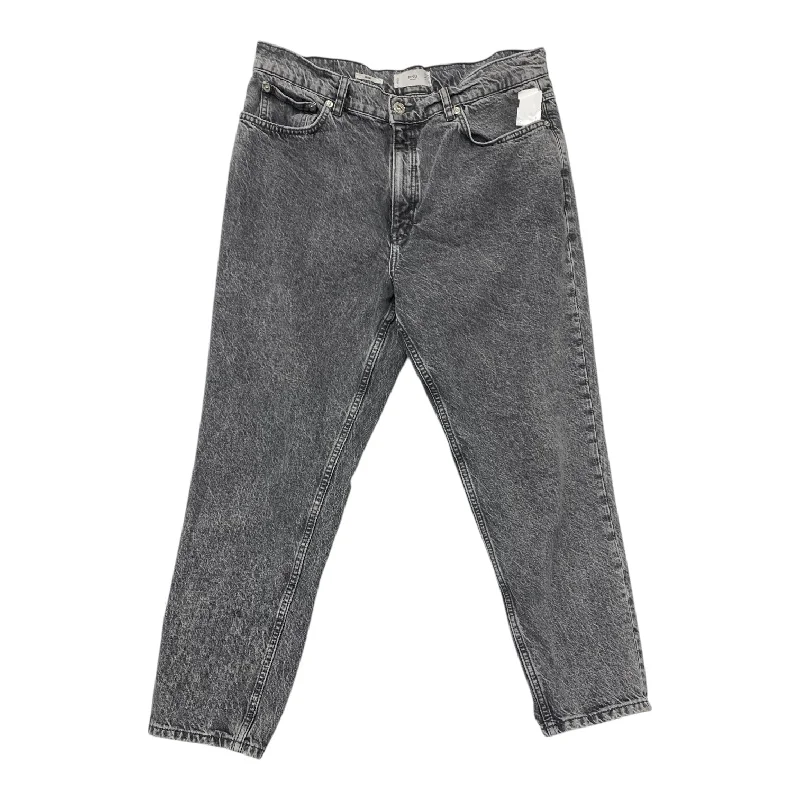 Jeans Boyfriend By Mng In Grey, Size: 14