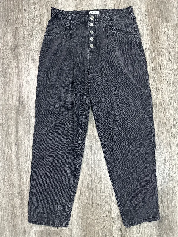 Jeans Straight By Forever 21 In Black Denim, Size: 6