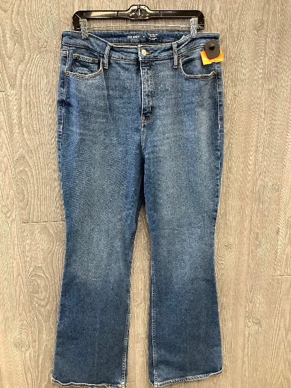 Jeans Flared By Old Navy In Blue, Size: 14