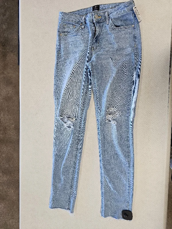 Jeans Straight By Just Black In Blue Denim, Size:6