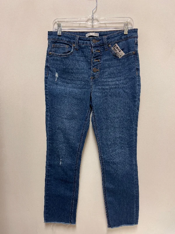 Jeans Skinny By Lc Lauren Conrad In Blue Denim, Size: 10