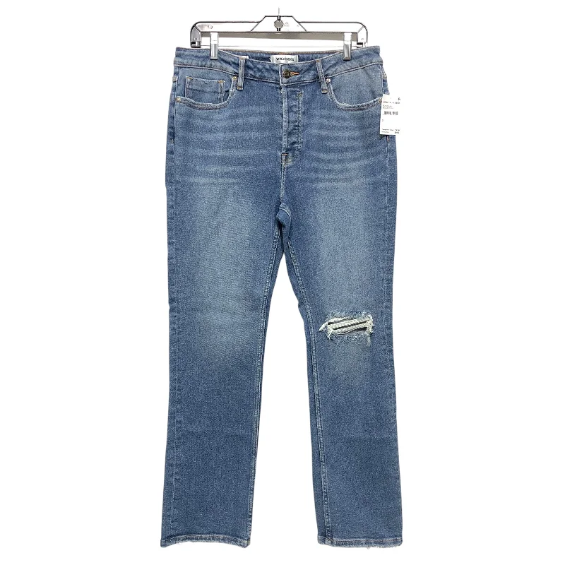 Jeans Straight By Vigoss In Blue Denim, Size:12