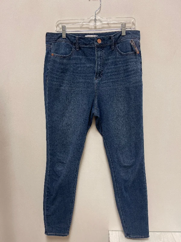 Jeans Skinny By Lc Lauren Conrad In Blue Denim, Size: 12