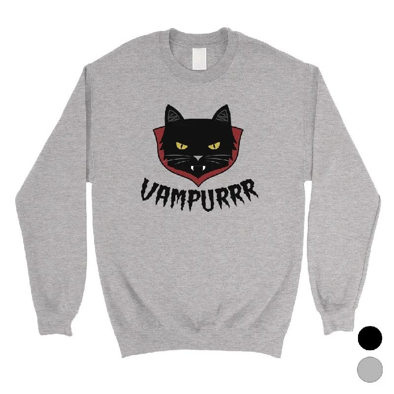 Vampurrr Funny Halloween Costume Cute Unisex Crewneck Sweatshirt