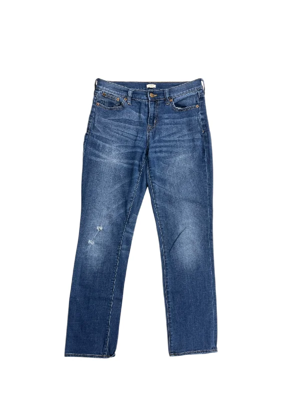 Jeans Straight By J. Crew In Blue Denim, Size: 26