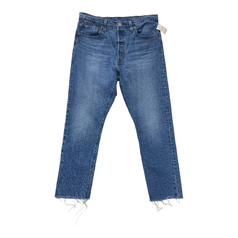 Jeans Skinny By Levis In Denim Blue, Size: 14