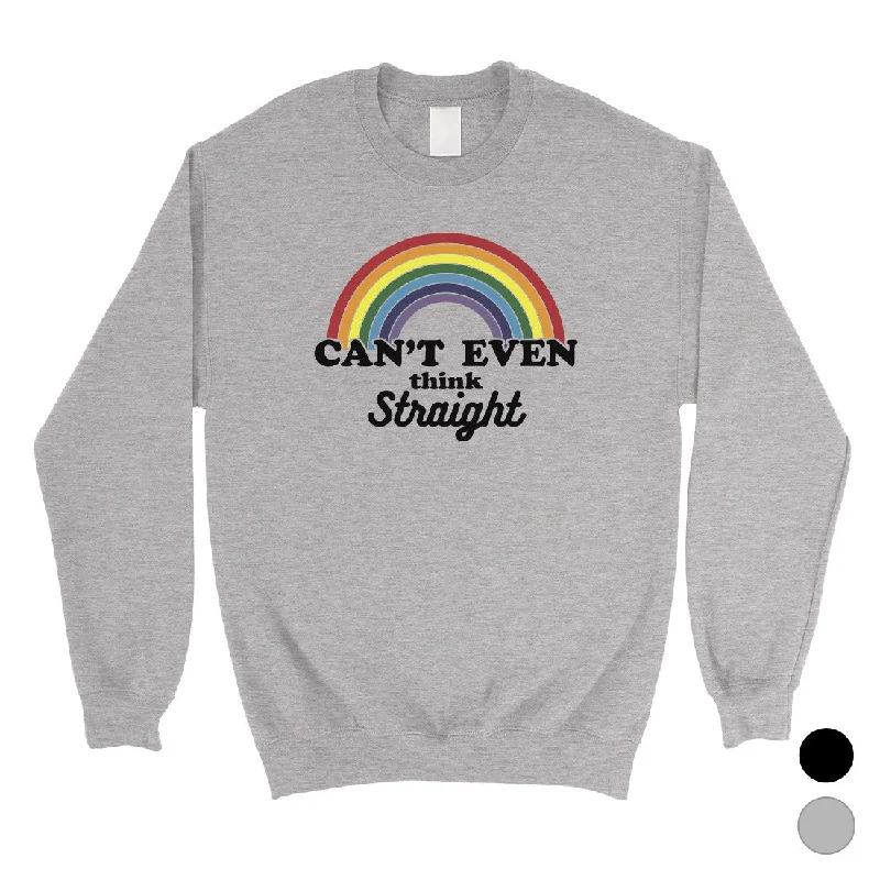 LGBT Can't Straight Rainbow Unisex SweaShirt