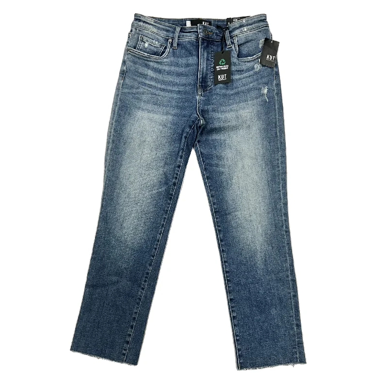 Jeans Straight By Kut In Blue Denim, Size: 6