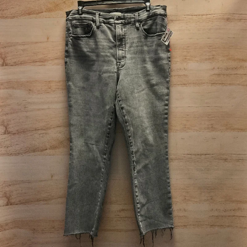 Jeans Cropped By Good American In Black, Size: 14