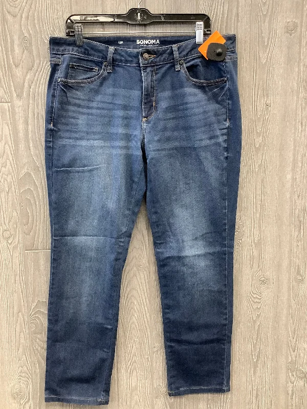 Jeans Straight By Sonoma In Blue, Size: 12