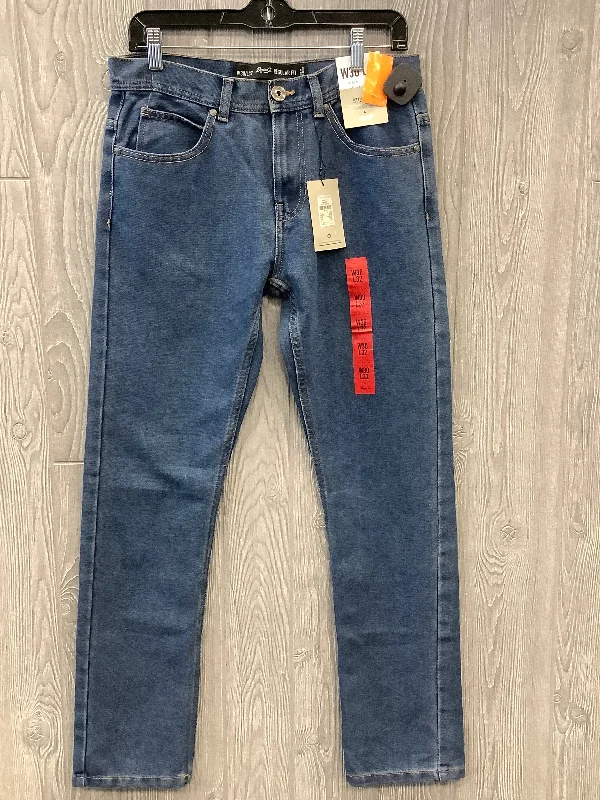 Jeans Straight By Denim And Company In Blue, Size: 10