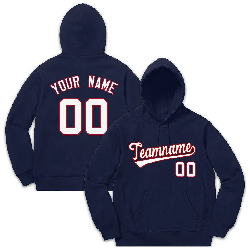 Custom Navy Sport Classic Style Sweatshirt Fashion Hoodie Uniform