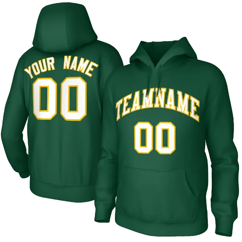 Custom Green Soft Sport Classic Style Pullover Fashion Hoodie Uniform