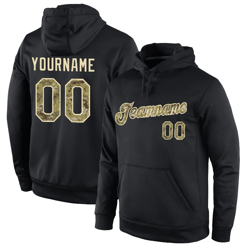 Custom Black Classic Style Pullover Sport Fashion Hoodie Uniform