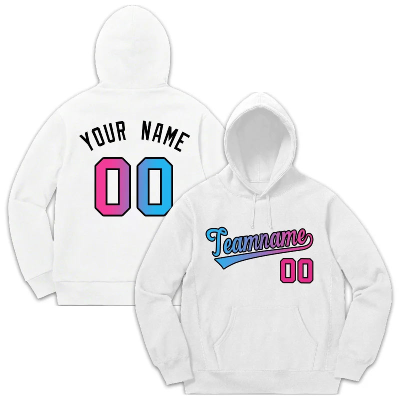 Custom White Classic Style Sweatshirt Fashion Hoodie Uniform