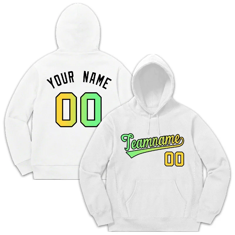 Custom White Classic Style Sweatshirt Fashion Hoodie Uniform