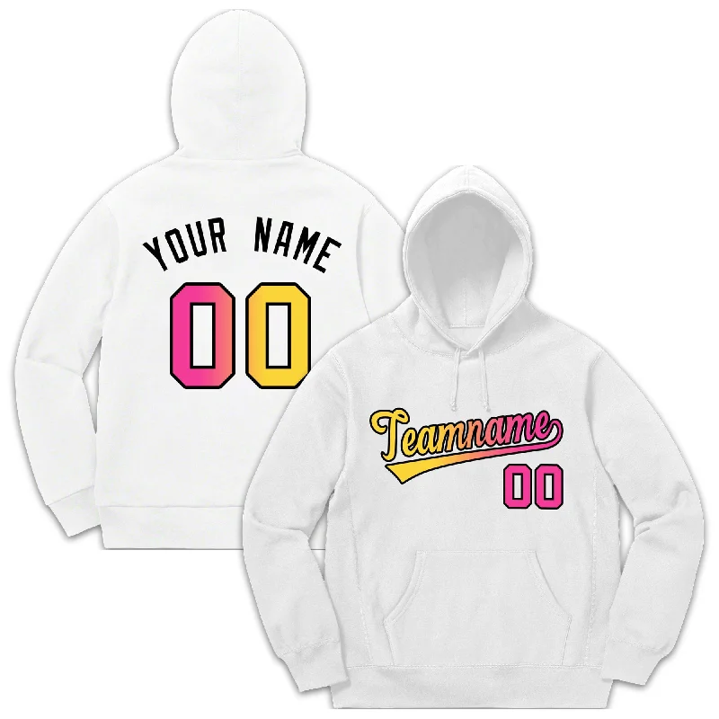 Custom White Classic Style Sweatshirt Fashion Hoodie Uniform