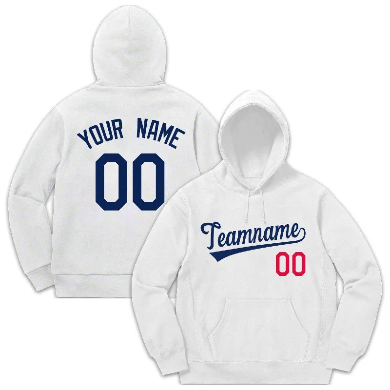 Custom White Classic Style Sweatshirt Fashion Hoodie Uniform