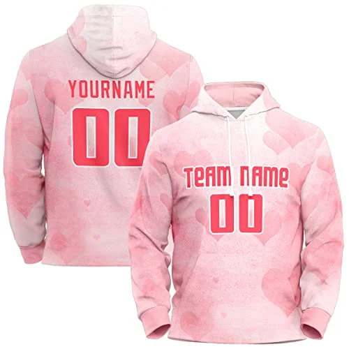 Custom Pink Graffiti Pattern Sports Pullover Sweatshirt Hoodie